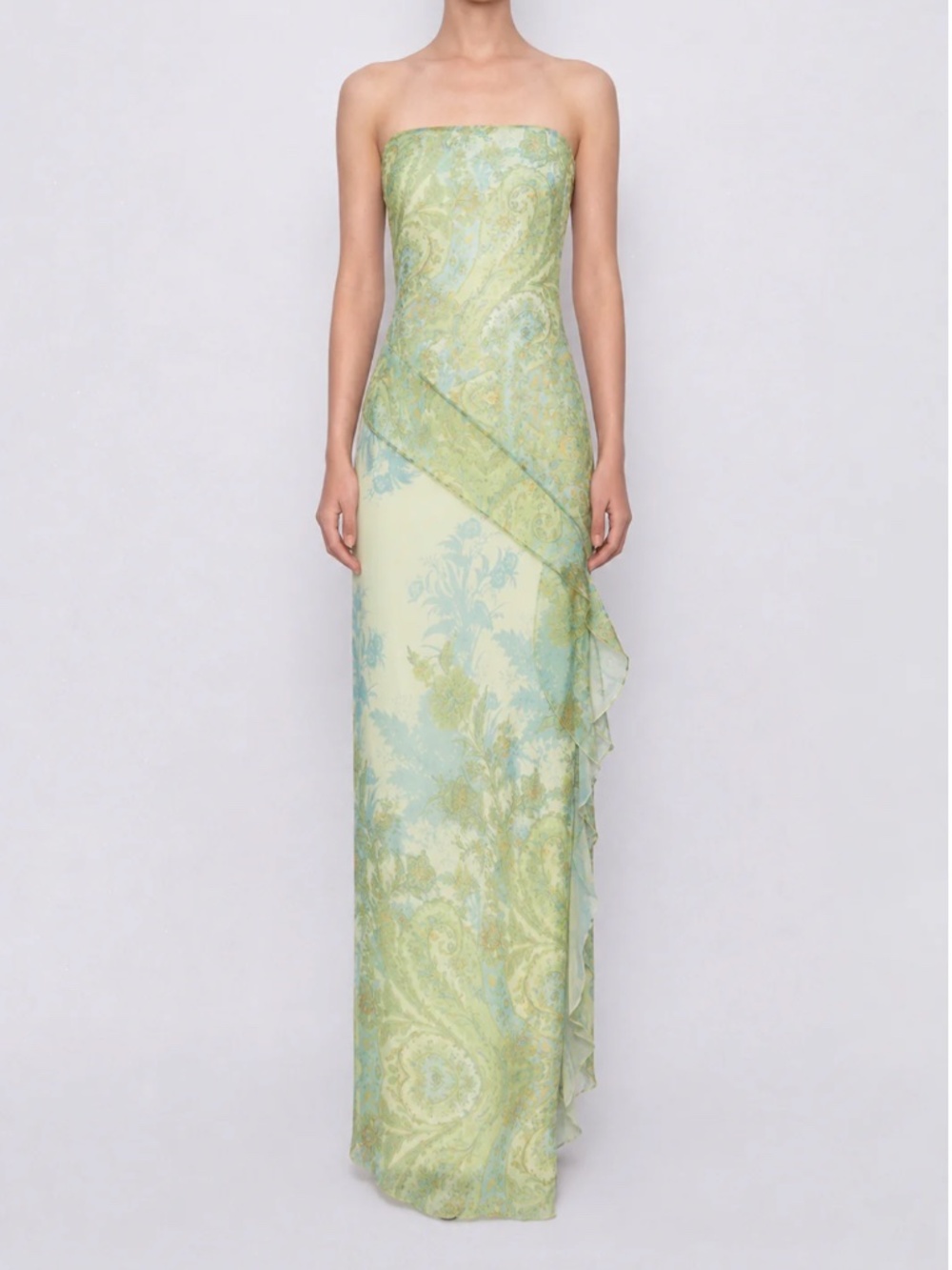 The Silk Road Maxi Strapless Dress (Size M)